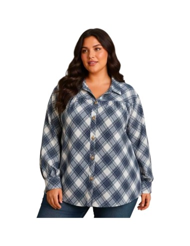 Chemise à carreaux femme - Taille unique grande taille (du 42/44 au 52)