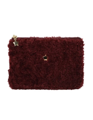 Pochette en bouclette avec détails étoiles Ines Delaure
