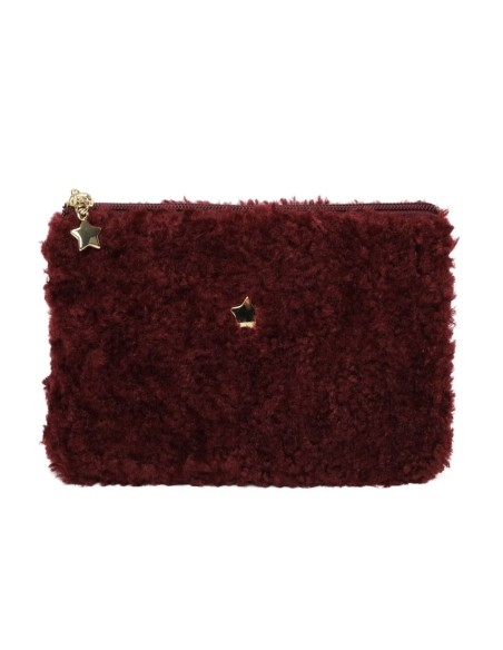 Pochette en bouclette avec détails étoiles Ines Delaure