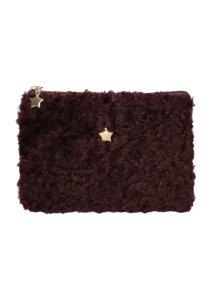 Pochette en bouclette avec détails étoiles Ines Delaure
