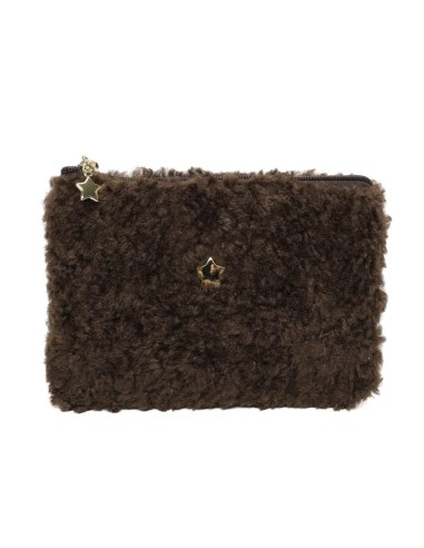 Pochette en bouclette avec détails étoiles Ines Delaure