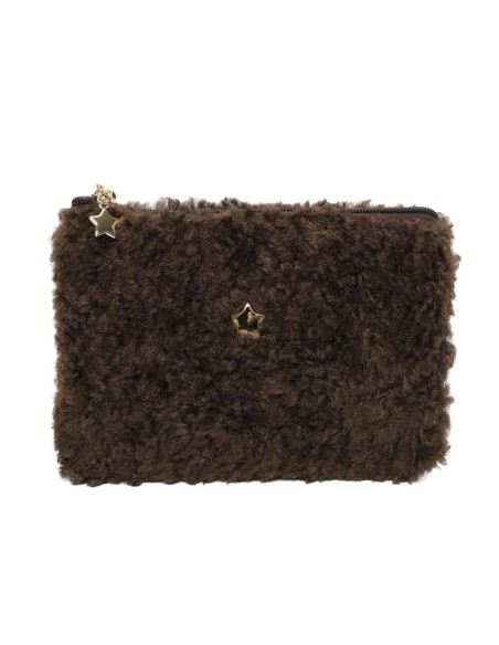 Pochette en bouclette avec détails étoiles Ines Delaure