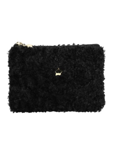 Pochette en bouclette avec détails étoiles Ines Delaure