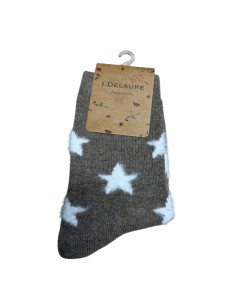 Chaussettes mouchetées à motifs étoiles douces Inès Delaure - Du 36 au 41 2