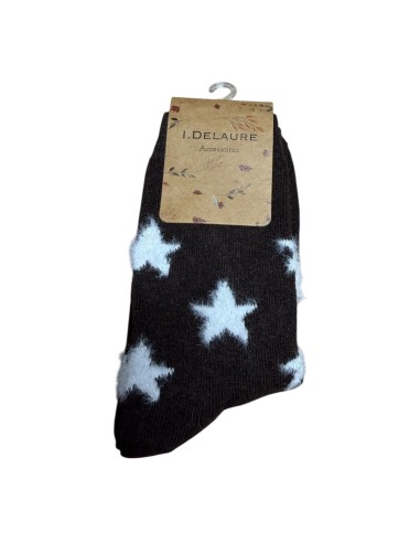 Chaussettes mouchetées à motifs étoiles douces Inès Delaure - Du 36 au 41
