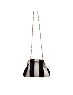 Sac Clap-Clap rayé noir & blanc - Chaînette amovible - Graphique & tendance 2