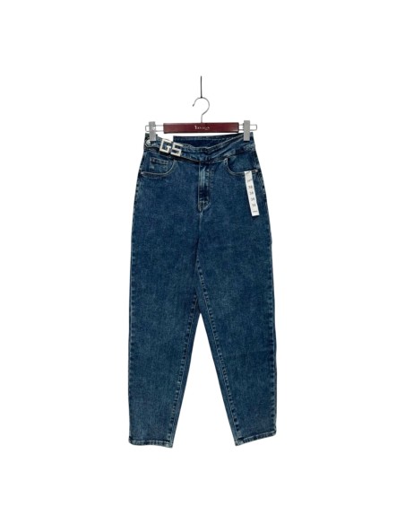 Jean taille haute femme Ballon & Barrel - Denim bleu
