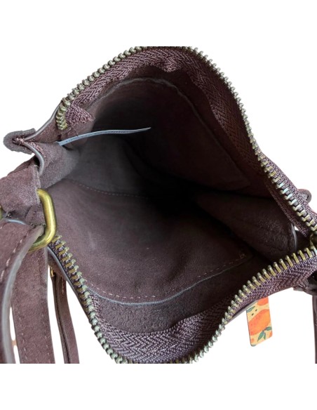 Pochette téléphone Mandoline femme  Coffee - Bandoulière réglable