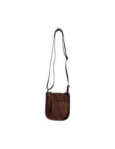 Pochette téléphone Mandoline femme Moka - Bandoulière réglable