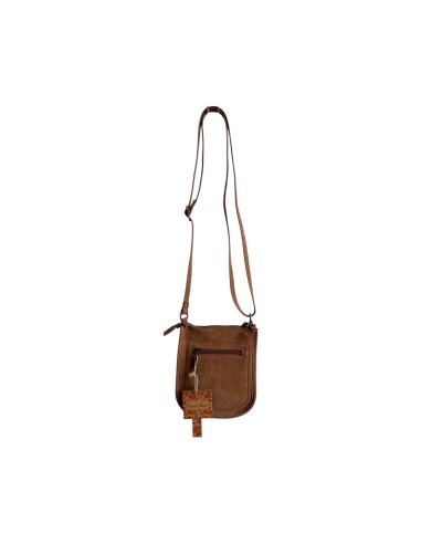 Pochette téléphone Mandoline femme fauve - Bandoulière réglable