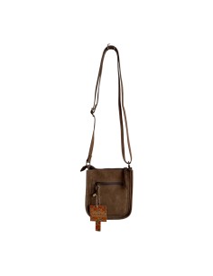 Pochette téléphone Mandoline femme Taupe - Bandouilère réglable 2
