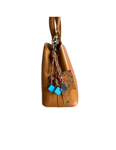 Sac femme Mandoline Camel - Sac à main avec bandoulière réglable et amovible