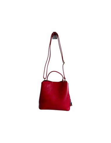Sac femme Mandoline Rouge - Sac à main avec bandoulière réglable et amovible