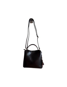 Sac femme Mandoline Noir - Sac à main avec bandoulière réglable et amovible