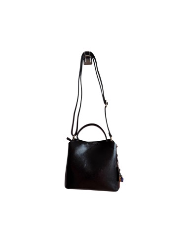 Sac femme Mandoline Noir - Sac à main avec bandoulière réglable et amovible