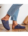 Sabots Findlay femme Bleu Marine à boucle - Élégance décontractée