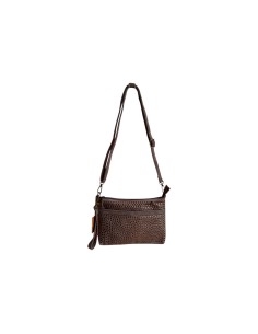 Pochette femme Mandoline à clous Taupe - Bandoulière réglable et amovible