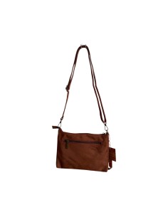 Pochette femme Mandoline à clous Moka - Bandoulière réglable et amovible 2