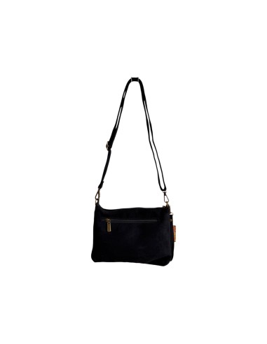 Pochette femme Mandoline à clous Noir - Bandoulière réglable et amovible