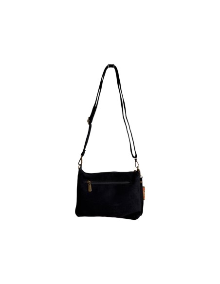 Pochette femme Mandoline à clous Noir - Bandoulière réglable et amovible