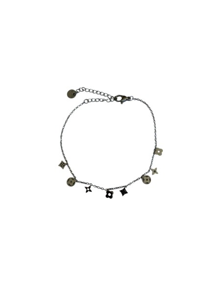 Bracelet pampilles en acier inoxydable ajustable