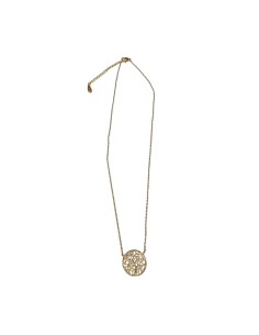 Collier doré médaille arbre de vie en acier inoxydable réglable