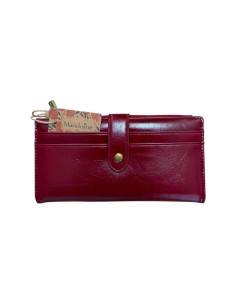 Portefeuille femme Mandoline - Grand format avec zip, pression et nombreux rangements 2