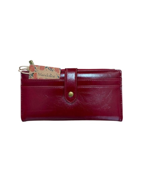 Portefeuille femme Mandoline - Grand format avec zip, pression et nombreux rangements