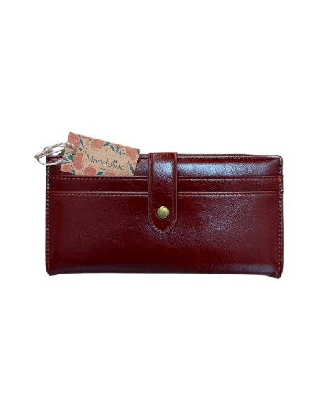 Portefeuille femme Mandoline - Grand format avec zip, pression et nombreux rangements