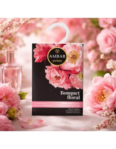 Sachet parfumé suspendu Ambar Parfums pour armoire - Bouquet Floral
