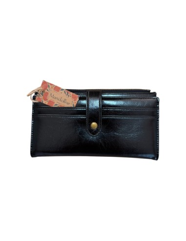 Portefeuille femme Mandoline - Grand format avec zip, pression et nombreux rangements