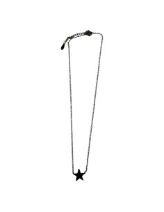 Collier chaîne fine et pendentif étoile gravé “ ma bonne étoile “