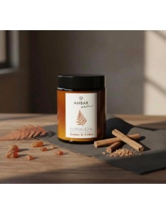 Bougie Ambar Zen parfumée Ámbar & Cedro - Ambiance chaleureuse & épicée