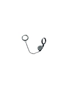 Mono boucle d'oreille pendentif coquillage en acier inoxydable