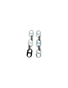Boucles d'oreilles pendantes argentées maillon grain de café et strass en acier inoxydable