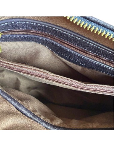Sac femme Mandoline Multi poches Marine - Bandoulière réglable et amovible & Anses fixes