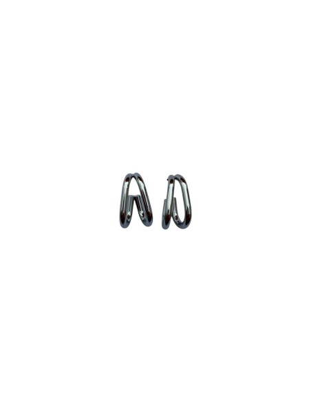 Boucles d'oreilles doubles anneaux en acier inoxydable