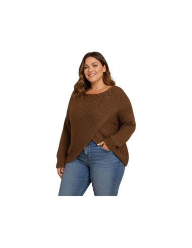 Cape femme en maille épaisse unie oversize - Coupe fluide & confortable - Taille unique grande taille (du 42/44 au 50/52)