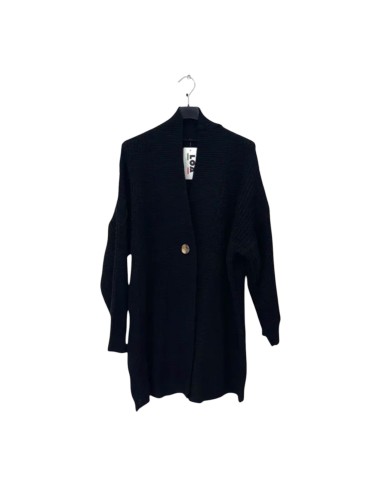 Gilet long femme en maille tricotée - Coupe loose & col châle - Taille unique grande taille (du 42/44 au 50/52)