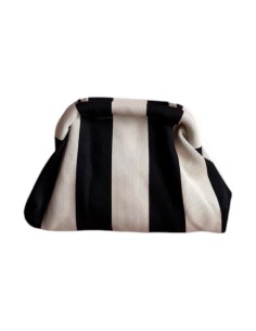 Sac Clap-Clap rayé noir & blanc - Chaînette amovible - Graphique & tendance
