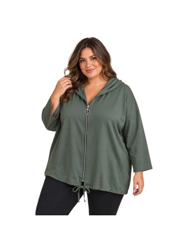 Veste  femme à capuche - Motif cœur en dentelle & détail doré - Taille unique grande taille (du 42/44 au 50/52)