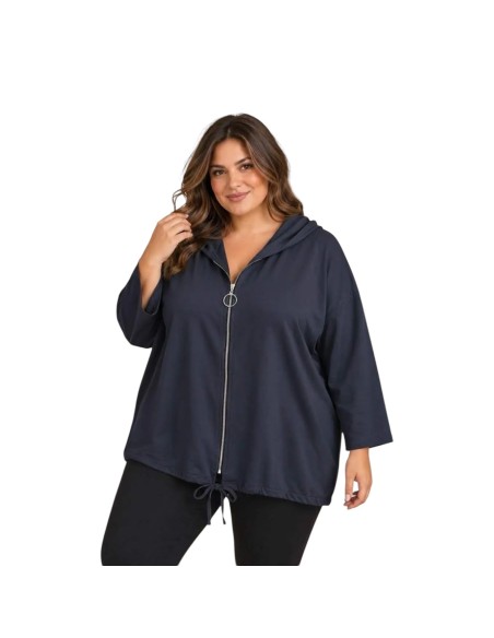 Veste  femme à capuche - Motif cœur en dentelle & détail doré - Taille unique grande taille (du 42/44 au 50/52)