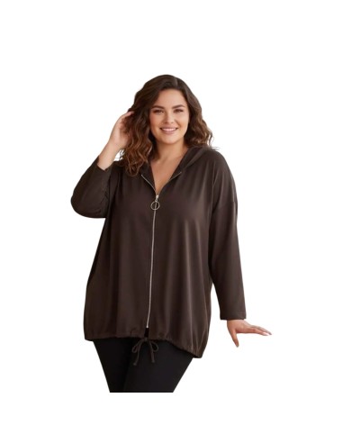Veste  femme à capuche - Motif cœur en dentelle & détail doré - Taille unique grande taille (du 42/44 au 50/52)