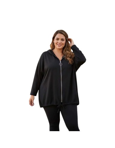 Veste  femme à capuche - Motif cœur en dentelle & détail doré - Taille unique grande taille (du 42/44 au 50/52)