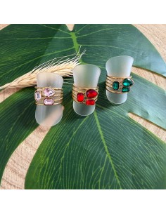 Bague trio en acier inoxydable réglable