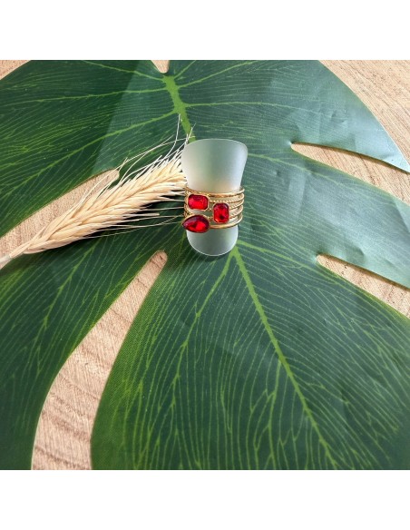 Bague trio en acier inoxydable réglable