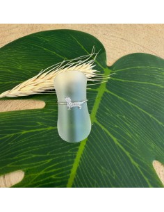 Bague fine Teckel en acier inoxydable réglable 2