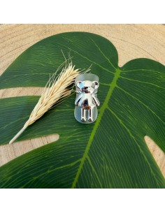 Bague nounours en acier inoxydable réglable 2