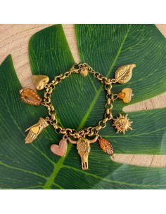 Bracelet breloque Buffle en acier inoxydable