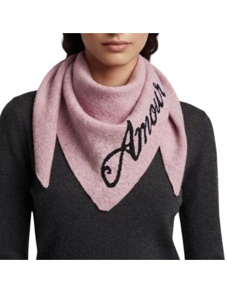 Écharpe triangle femme - Message « Amour » - Douce & tendance